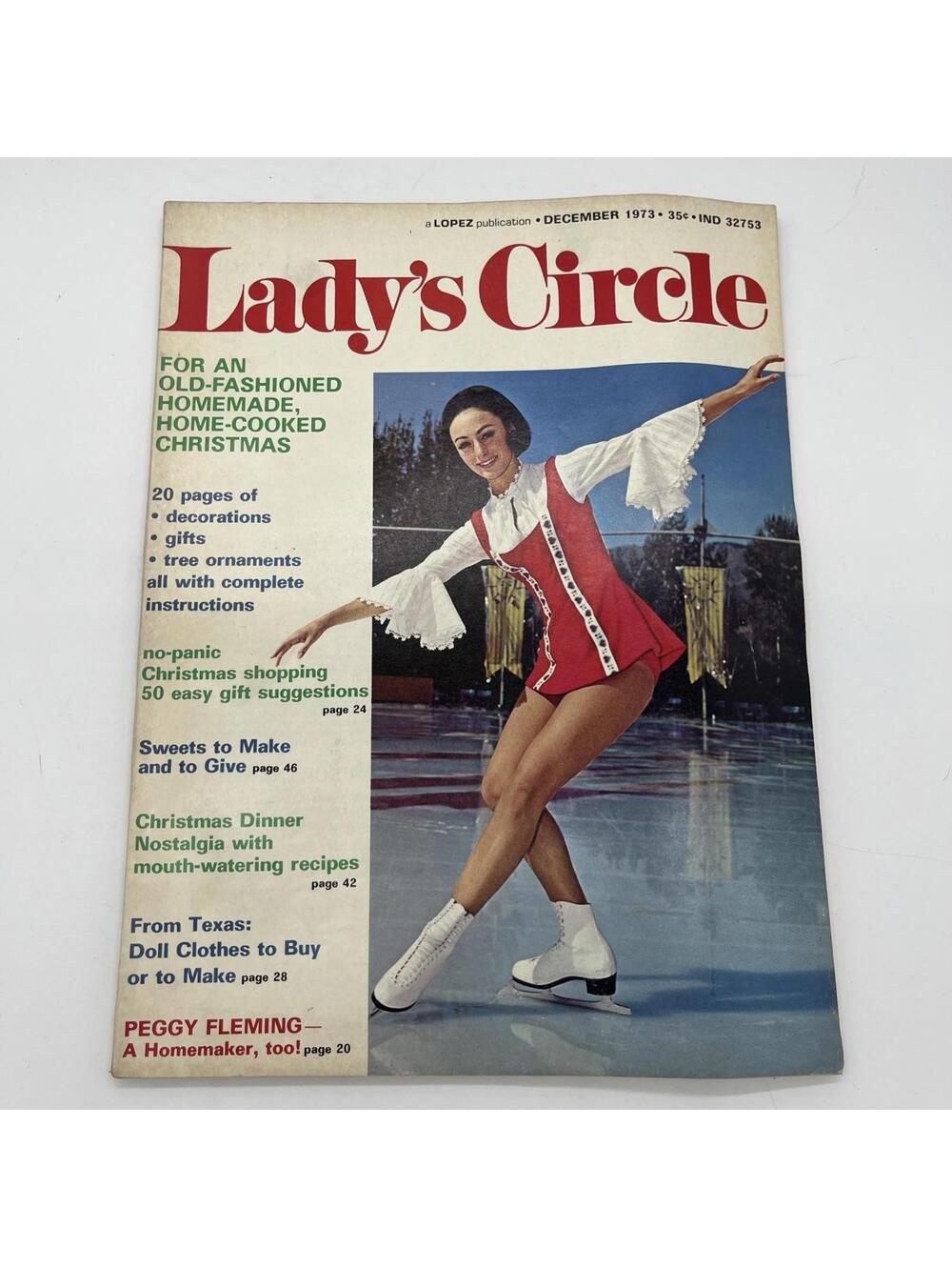 Lady’s Circle December 1973 Magazine Vintage Peggy Fleming